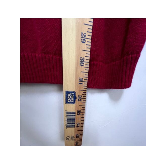 Cruz Natori Women's M/L Red 2 Piece Lounge Sleep Set Sweater Cropped Pants - Picture 7 of 12